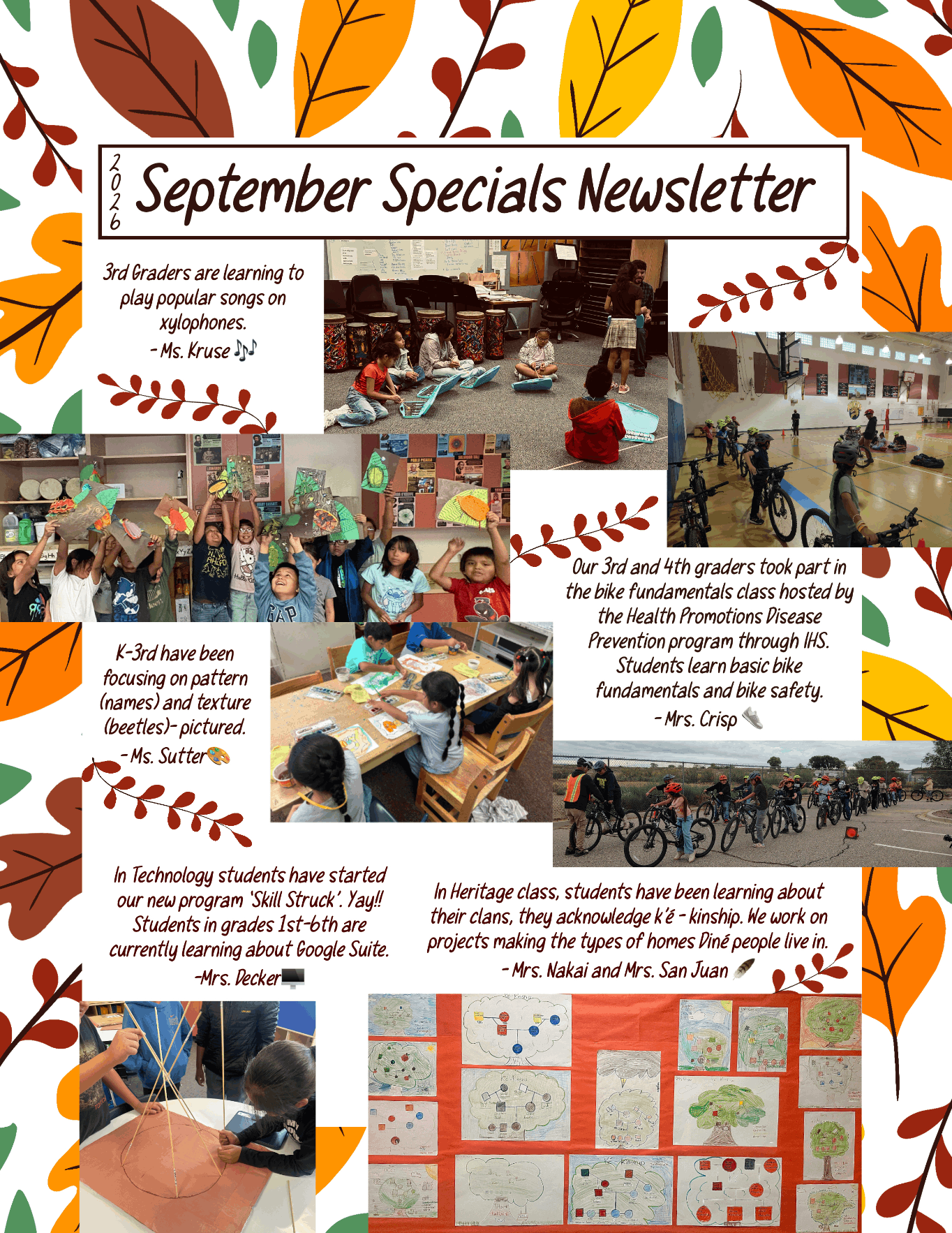 September Specials Newsletter